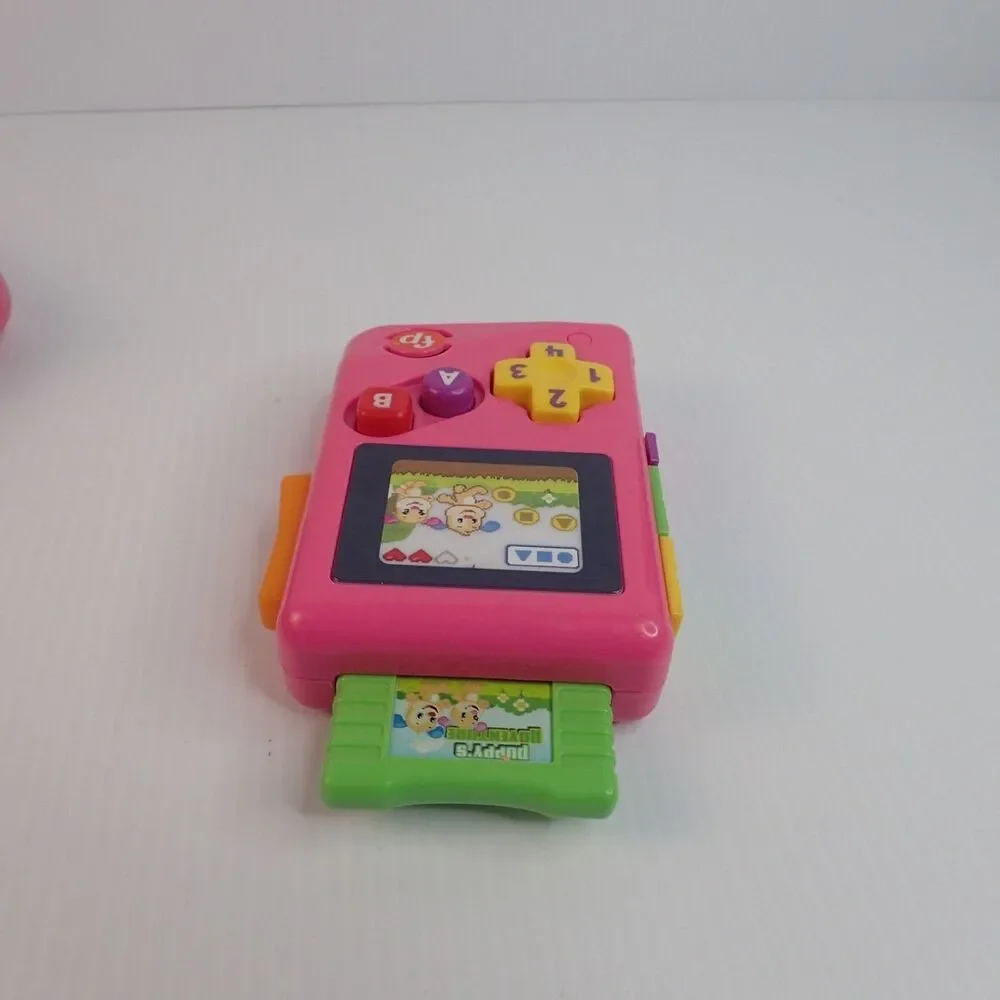 LeapFrog 2 in 1 LeapTop Touch & Laugh & Learn Pink LIL' GAMER Lot of 2 Toys